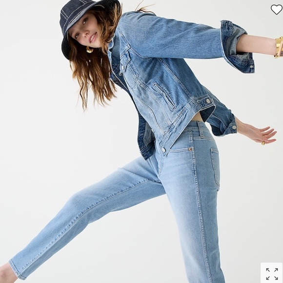 NWT J. Crew Vintage Slim- Straight Jean in Aqua Marina Wash - Picture 4 of 10